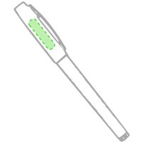 Area marcaje En el bolígrafo zona clip cara B