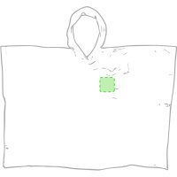 Area marcaje En el pecho izquierda tipo bolsillo