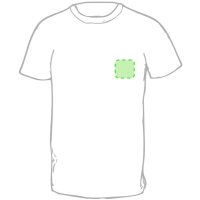 Area marcaje En el pecho izquierda tipo bolsillo