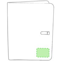 Area marcaje En la portada, esquina inferior derecha