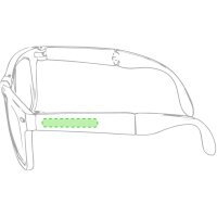 Area marcaje En la patilla derecha