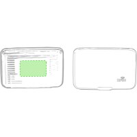 Area marcaje En la tapa trasera