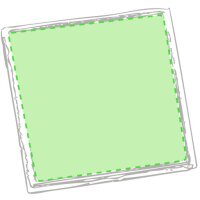 Area marcaje En el pin cuadrado