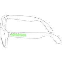 Area marcaje En la patilla izquierda