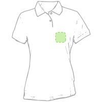 Area marcaje En el pecho derecha tipo bolsillo