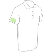 Area marcaje En la manga izquierda