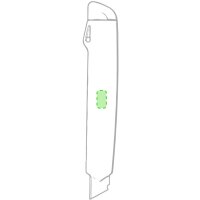 Area marcaje En la parte trasera