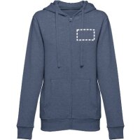 Area marcaje Chaqueta con capucha - Pecho