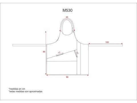 Tabla medidas del producto 65115