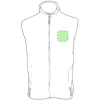 Area marcaje En la espalda debajo del cuello