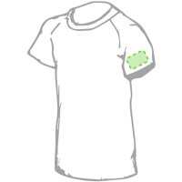 Area marcaje En la manga izquierda