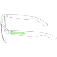 Area marcaje En la patilla derecha