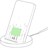 Area marcaje Cara principal, parte inferior