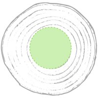 Area marcaje Centrado en el círculo