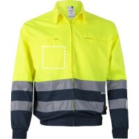 Area marcaje Chaqueta reflectora - Lado izquierdo