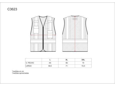 Tabla medidas del producto 81626