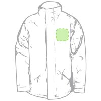 Area marcaje En el pecho tipo bolsillo (izquierda)