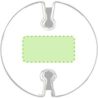 Area marcaje En la parte superior