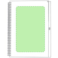 Area marcaje En la portada de la libreta