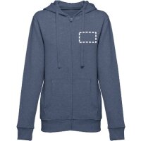 Area marcaje Chaqueta con capucha - Pecho