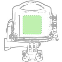 Area marcaje En la carcasa protectora