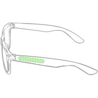 Area marcaje En la patilla derecha