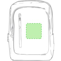 Area marcaje En el frontal de la mochila