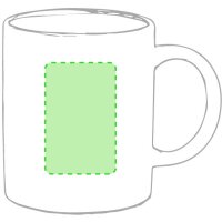 Area marcaje Alrededor de la taza