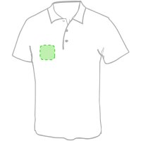 Area marcaje En el pecho derecha tipo bolsillo