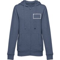 Area marcaje Chaqueta con capucha - Pecho