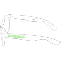 Area marcaje En la patilla izquierda