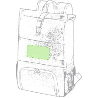 Area marcaje Bajo la cremallera de la cara principal