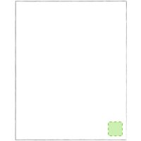 Area marcaje En la esquina de de la manta