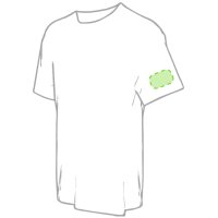 Area marcaje En la manga izquierda