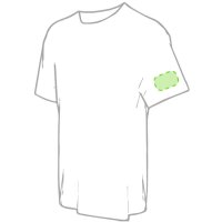 Area marcaje En la manga izquierda