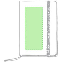 Area marcaje Sobre la portada a la izquierda del elástico