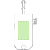 Area marcaje En la bolsa plegada