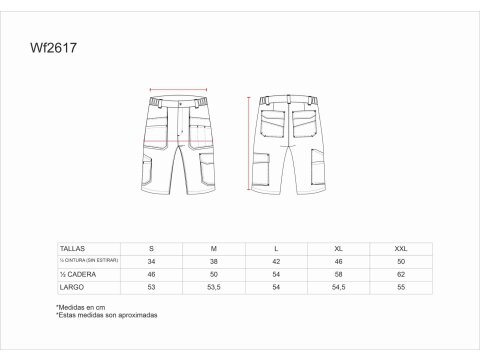 Tabla medidas del producto 83133