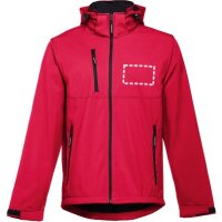 Area marcaje Chaqueta Softshell - Pecho