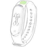 Area marcaje En la correa zona superior