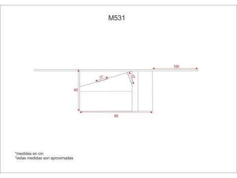 Tabla medidas del producto 65116