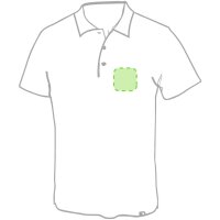 Area marcaje En el pecho derecha tipo bolsilllo