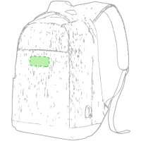 Area marcaje Frontal bajo la cremallera