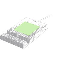 Area marcaje En la parte de trasera