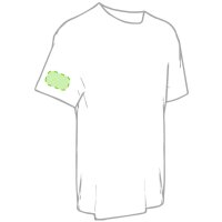 Area marcaje En la manga derecha