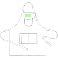 Area marcaje En el pecho del delantal