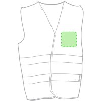 Area marcaje En el pecho izquierda