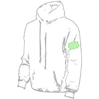 Area marcaje En la manga izquierda